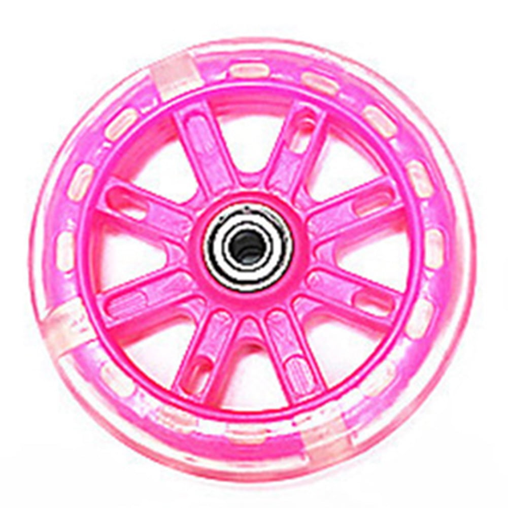 GLFSIL KIDS LED SCOOTER WHEELS 110mm LIGHTS FLASH RAZOR STUNT PUSH ABEC- BEARINGS